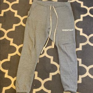 Grey Fear of God Essentials Sweatpants - XL